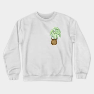 White Caladium Plant Crewneck Sweatshirt